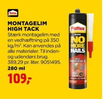 jem & fix Pattex montagelim tilbud