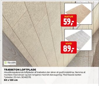 Fibrolith loftplader