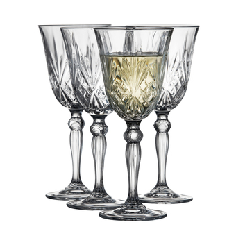 Kop & Kande Lyngby glas melodia hvidvinsglas 4 stk. 21 cl tilbud