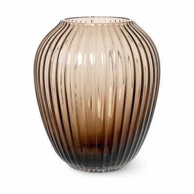 Imerco Kähler hammershøi vase - h 18,5 cm - mundblæst glas -  valnød tilbud