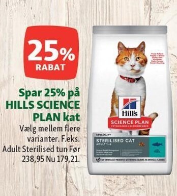 Maxi Zoo Spar 25% på hills science plan kat tilbud