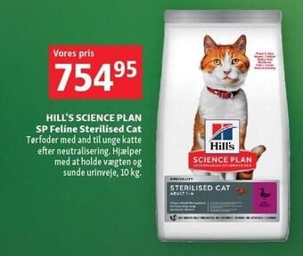 Maxi Zoo Hill's science plan sp feline sterilised cat tilbud