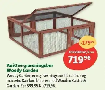 Maxi Zoo Anione græsningsbur woody garden tilbud