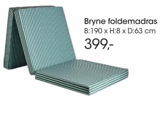 Bilka Bryne foldemadras tilbud