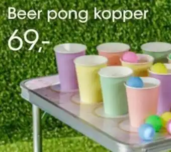 Beer pong kopper