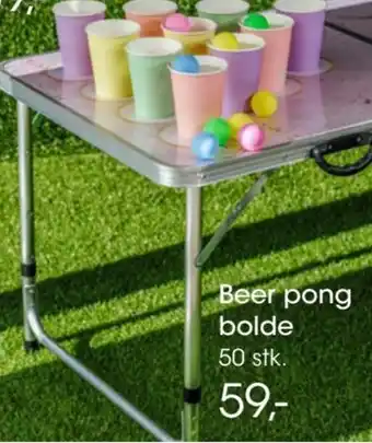 Bilka Beer pong bolde 50 stk. tilbud