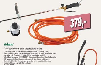 Harald Nyborg Adano Professionelt gas tagdækkersæt tilbud