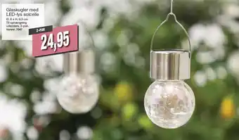Harald Nyborg GGlaskugler med LED-lys solcelle tilbud