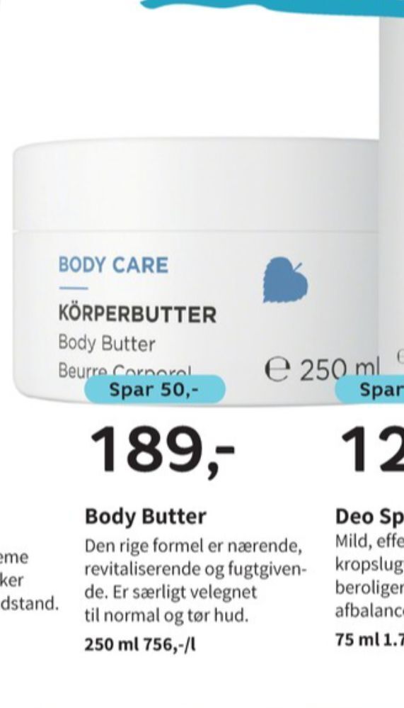 Helsam Annemarie börlind bodycreme tilbud