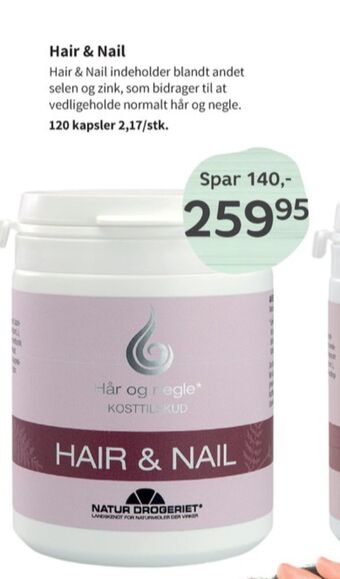 Natur drogeriet kosttilskud
