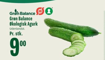 Grøn balance agurk
