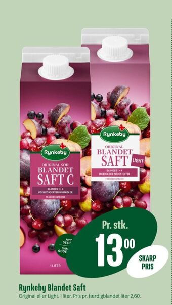 Blandet saft konc. frugtsaft