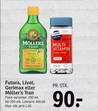 SPAR Livol multi vitaminer tilbud