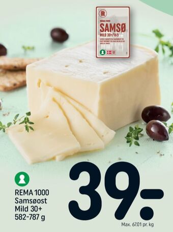 REMA 1000 Rema 1000 skæreost samsø mild tilbud