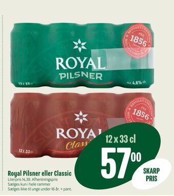 Min Købmand Pilsner øl tilbud