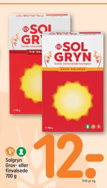 REMA 1000 Ota sol gryn havregryn tilbud