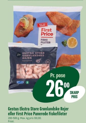Min Købmand First price fiskefileter tilbud