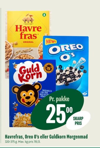 Havrefras morgenmadsprodukt
