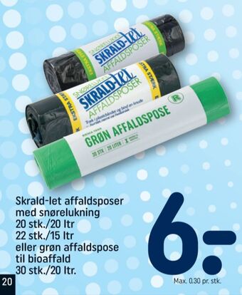 REMA 1000 Skrald-let affaldsposer tilbud