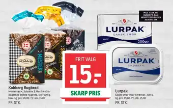 SPAR Lurpak smør tilbud
