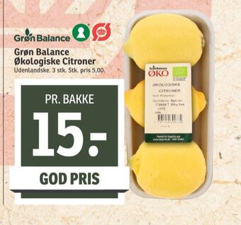 Grøn balance citroner