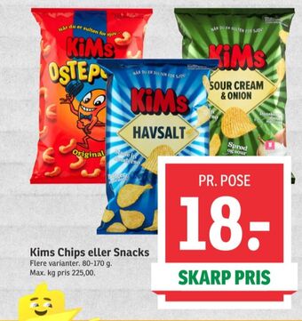 SPAR Kims snacks tilbud
