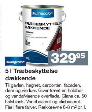Bauhaus 5 l træbeskyttelse dækkende tilbud