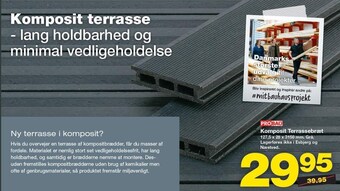 Bauhaus Komposit terrassebræt tilbud