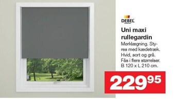 Bauhaus Debel uni maxi rullegardin tilbud
