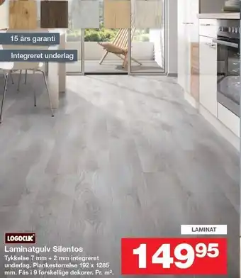 Bauhaus Logoclic laminatgulv silentos tilbud