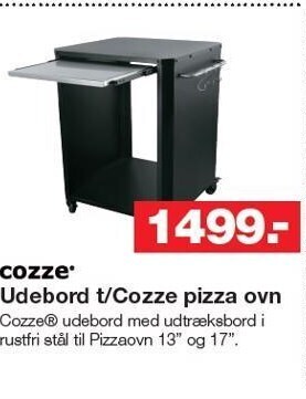Udebord t/cozze pizza ovn