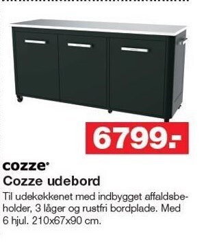 Bauhaus Cozze udebord tilbud