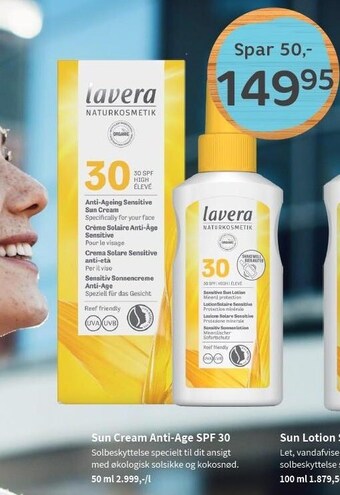 Helsam Sun cream anti-age spf 30 tilbud
