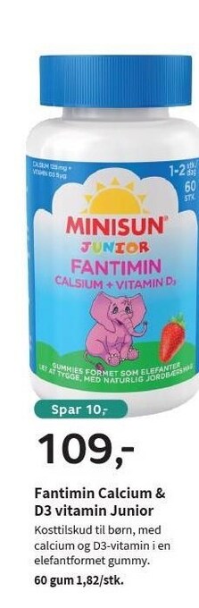 Fantimin calcium & d3 vitamin junior