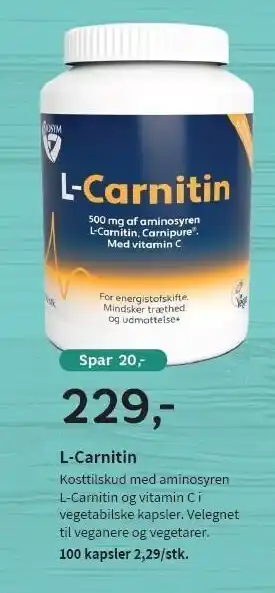 Helsam L-carnitin tilbud