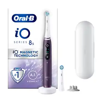 Power Oral-b io series 8s elektrisk tandbørste, violet ametrine tilbud