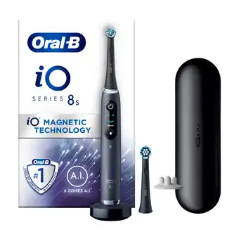 Power Oral-b io series 8s elektrisk tandbørste, black onyx tilbud