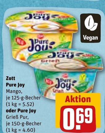 REWE DE Zott Pure Joy tilbud