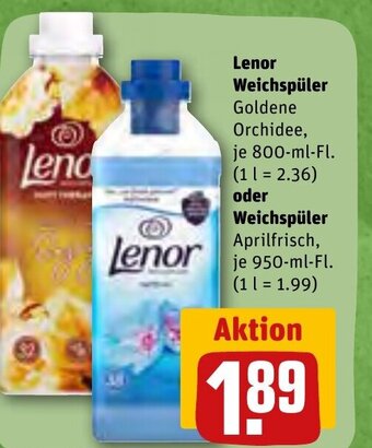 REWE DE Lenor Weichspüler tilbud