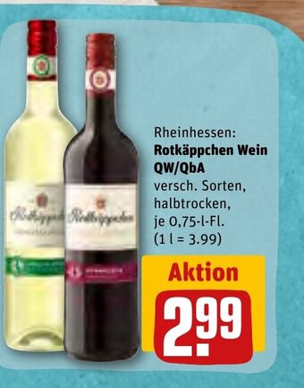 Rheinhessen: Rotkäppchen Wein QW/QbA