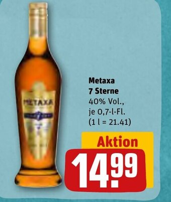 REWE Metaxa 7 Sterne tilbud