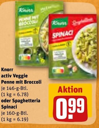 REWE DE Knorr activ Veggie Penne mit Broccoli tilbud