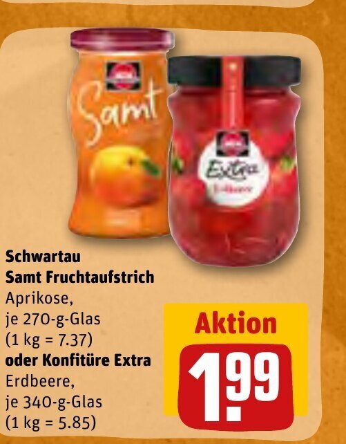 Schwartau Fruttissima Nicht Mehr Bei Rewe Schwartau Samt Fruchtaufstrich tilbud hos REWE