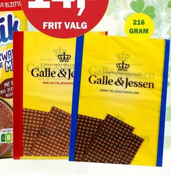Købmandsgården Galle & jessen pålægchokolade tilbud