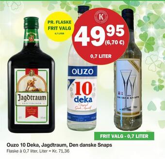 Ouzo 10 deka, jagdtraum, den danske snaps