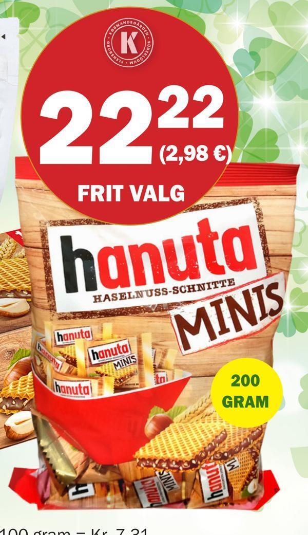 Købmandsgården Hanuta minis tilbud