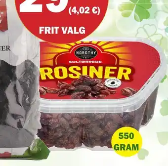 Købmandsgården Nordthy rosiner tilbud