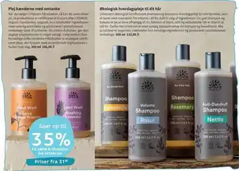 Sæbe & shampoo fra urtekram