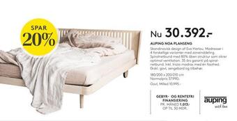 SENG Auping noa planseng tilbud