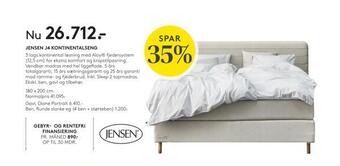 SENG Jensen j4 kontinentalseng tilbud